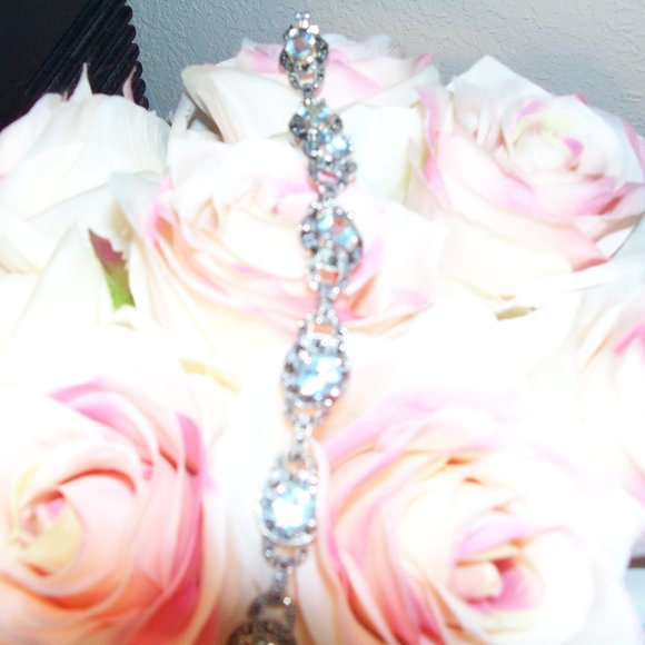 Blue Topaz Marcasite Bracelet - Picture 3 of 5